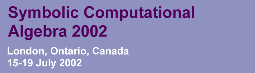 Symbolic Computation 2002