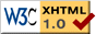 Valid XHTML
							1.0!