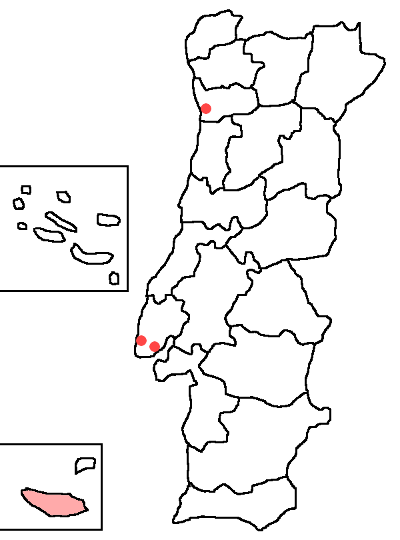 Map of Portugal