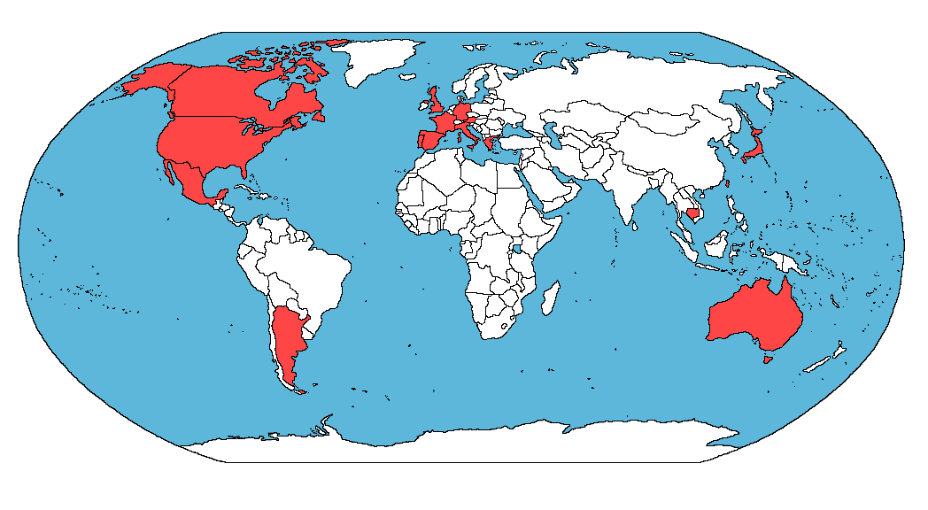 A political map of the world