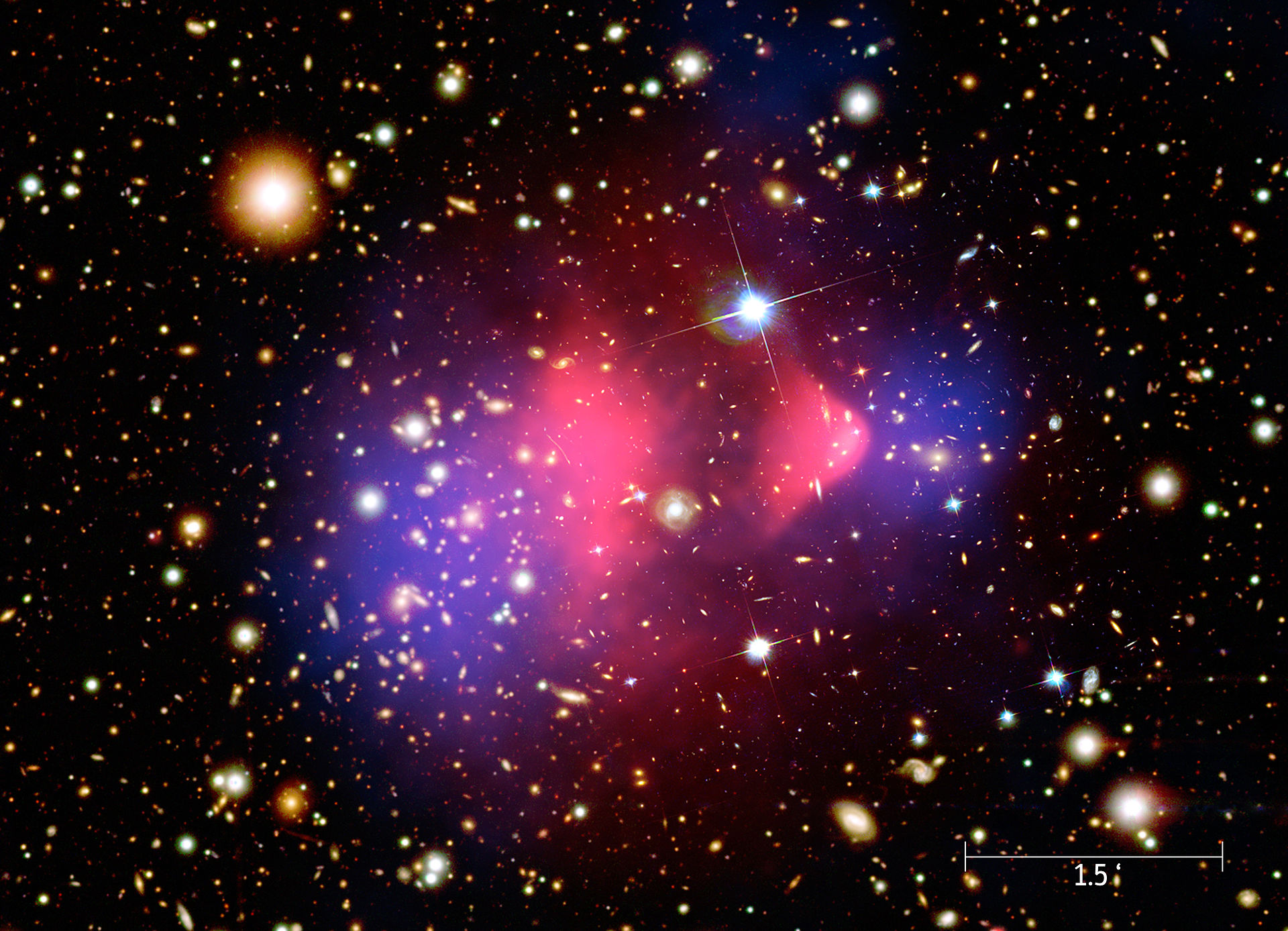 The bullet cluster.